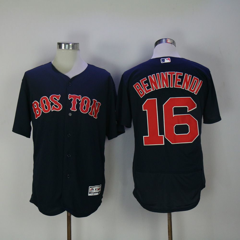 Men Boston Red Sox #16 Benintendi Blue MLB Jerseys->boston red sox->MLB Jersey